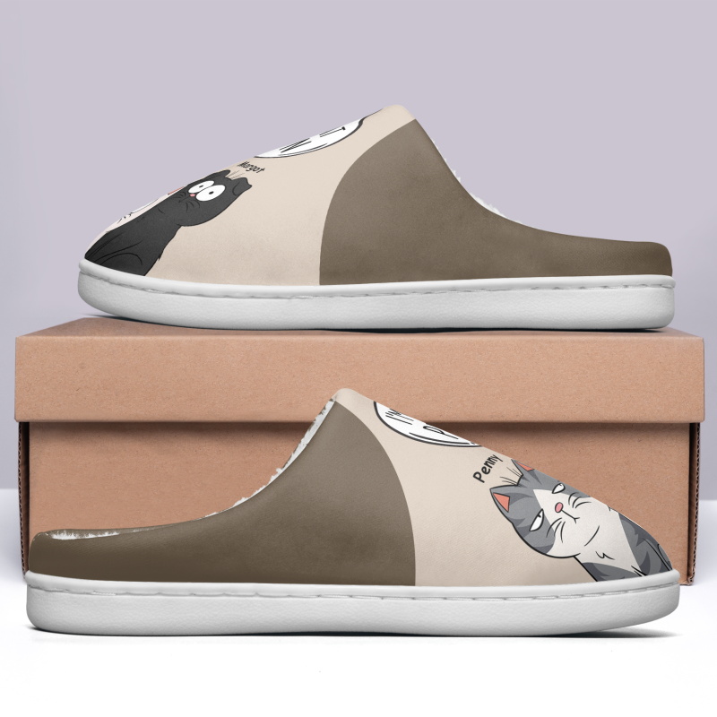 Cat Person - Personalized Slippers - Image 3