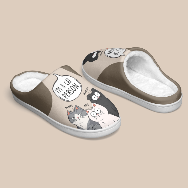 Cat Person - Personalized Slippers - Image 4