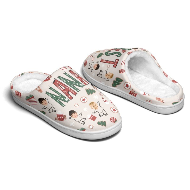 Custom Photo Best Nana - Personalized Photo Slippers - Image 4