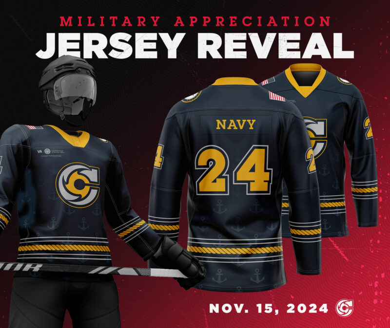Cincinnati Cyclones x Military Appreciation Night 2024 Jersey