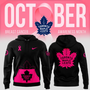 Men’s Nike Toronto Maple Leafs 2024 NHL Breast Cancer Awareness Month Pullover Hoodie