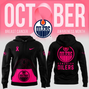 Men’s Nike Edmonton Oilers 2024 NHL Breast Cancer Awareness Month Pullover Hoodie