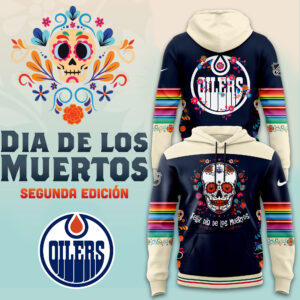 Men's Nike Edmonton Oilers 2024 NHL Dia De Los Muertos Premium Limited Pullover Hoodie