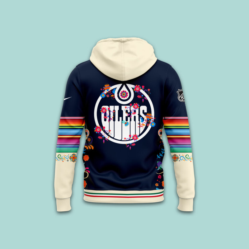 Men's Nike Edmonton Oilers 2024 NHL Dia De Los Muertos Premium Limited Pullover Hoodie - Image 3