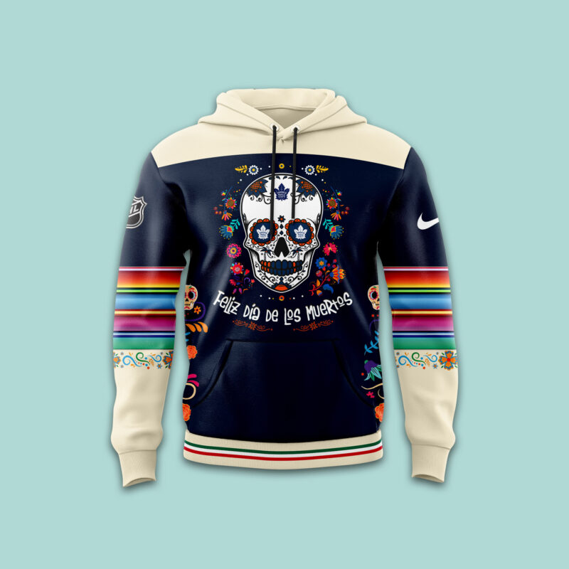 Men's Nike Toronto Maple Leafs 2024 NHL Dia De Los Muertos Premium Limited Pullover Hoodie - Image 2