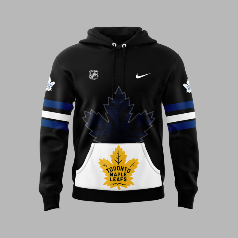 Toronto Maple Leafs 2024 NHL Justin Bieber Hoodie (Black) - Image 2