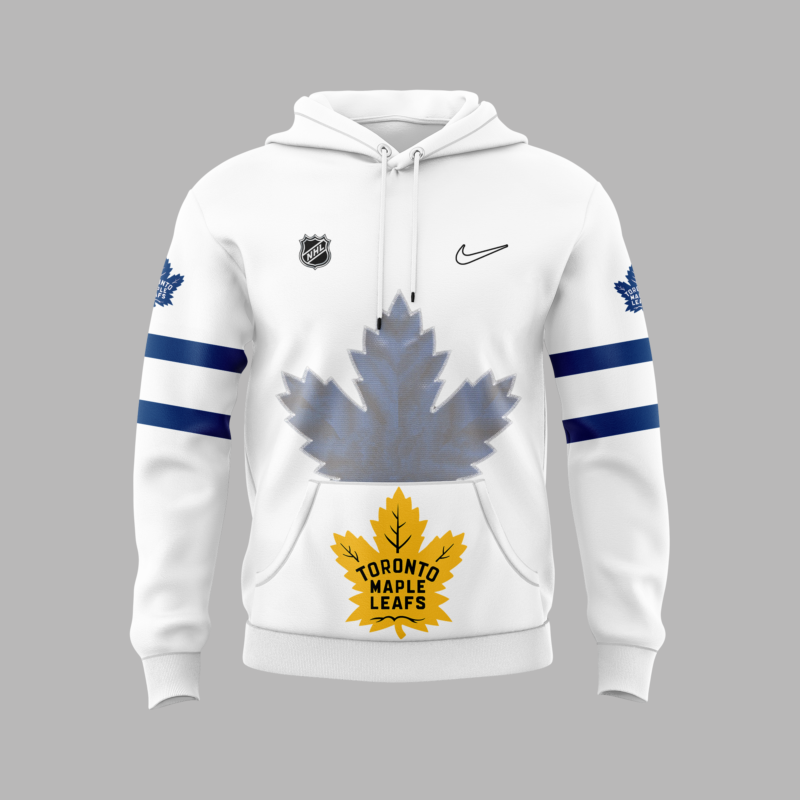 Toronto Maple Leafs 2024 NHL Justin Bieber Hoodie (White) - Image 2