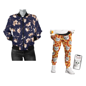 Combo Personalized Beautiful Floral Jacket and Sweatpants