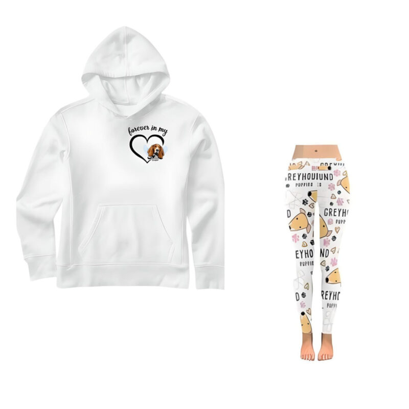 Combo Personalized Dog Lovers Hoodies and Legging
