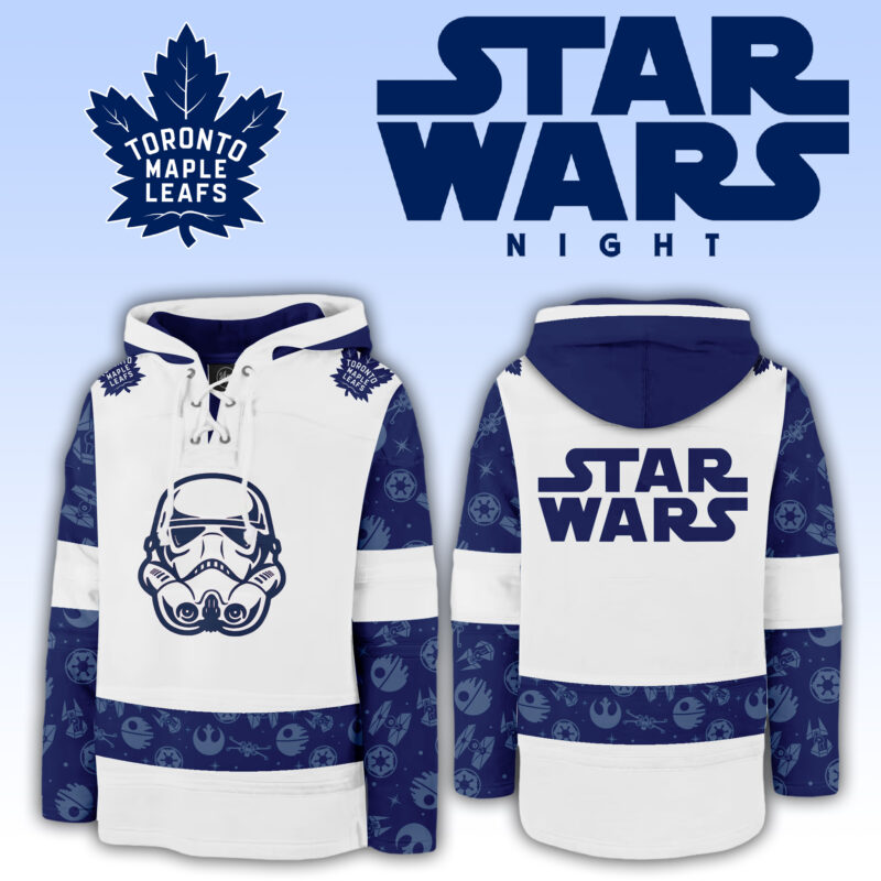 2024 Toronto Maple Leafs x Star Wars Night Lace Up Hoodie
