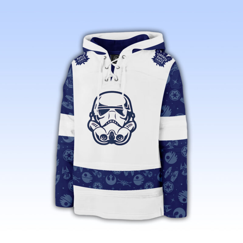 2024 Toronto Maple Leafs x Star Wars Night Lace Up Hoodie - Image 3