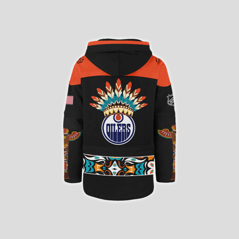 Edmonton Oilers x 2024 NHL Native American Heritage Month Premium Limited Jersey - Image 3