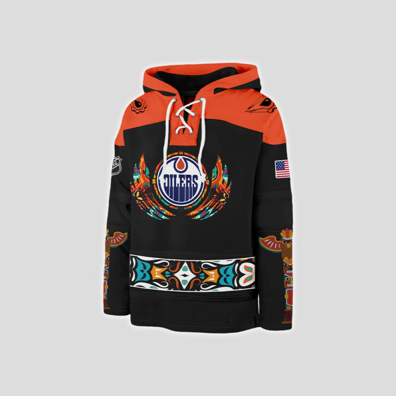 Edmonton Oilers x 2024 NHL Native American Heritage Month Premium Limited Jersey - Image 2