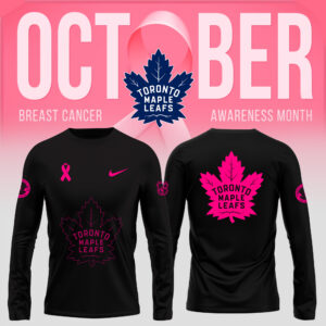 Unisex Nike Toronto Maple Leafs 2024 NHL Breast Cancer Awareness Month Long Sleeve Shirt