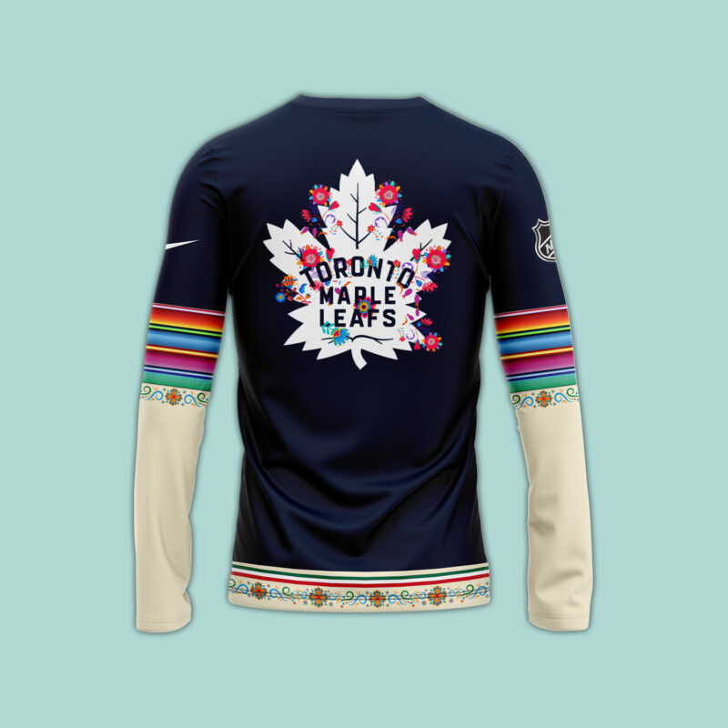 Unisex Nike Toronto Maple Leafs 2024 NHL Dia De Los Muertos Premium Limited Long Sleeve Shirt - Image 3