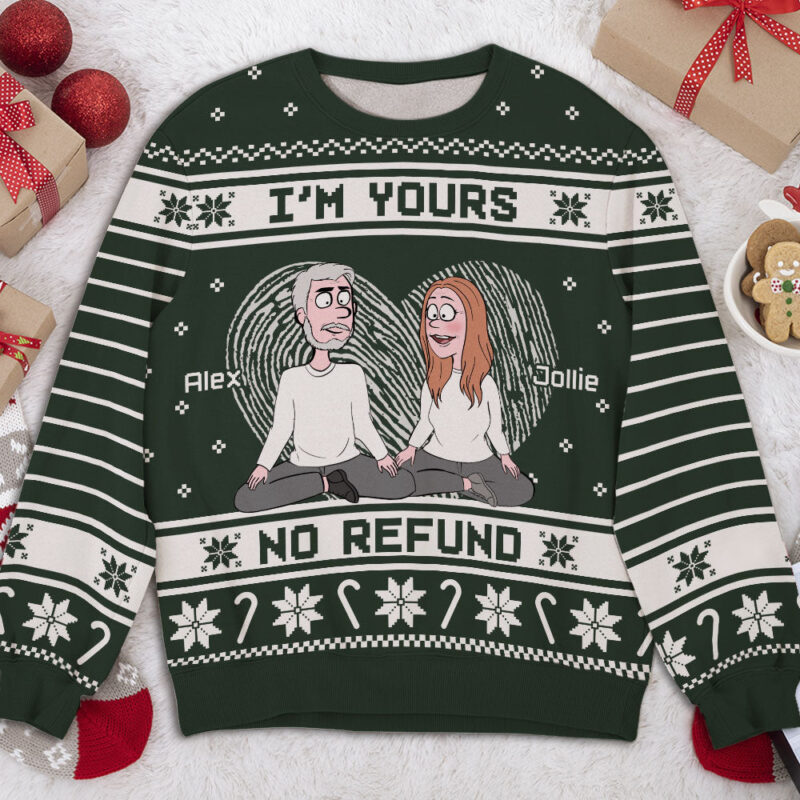 I'm Yours - Personalized Custom All-Over-Print Sweater - Image 2