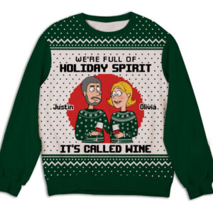 Holiday Spirit - Personalized Custom All-Over-Print Sweater