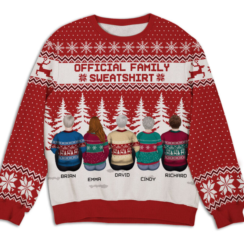 Family Sweater - Personalized Custom All-Over-Print Sweater