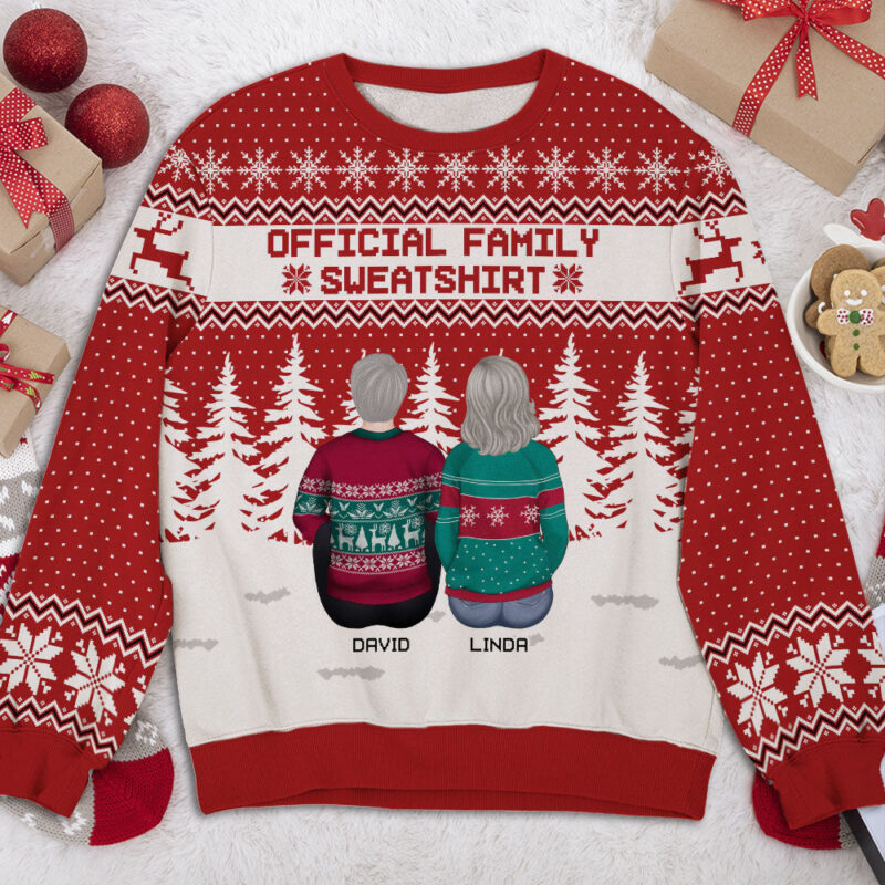 Family Sweater - Personalized Custom All-Over-Print Sweater - Image 4