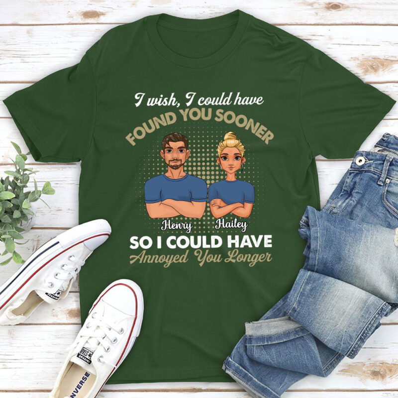 Annoyed You Longer - Personalized Custom Classic T-shirt - Image 3