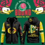 Oregon Ducks Rose Bowl Game 2024 Limited Zip Hoodie