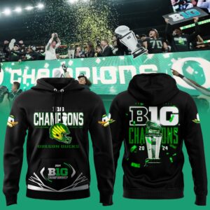 Oregon Ducks 2024 Big Ten Football Conference Champions Locker Room Hoodie