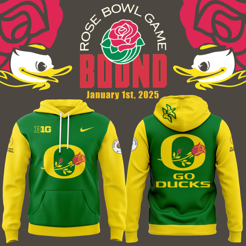 Oregon Ducks Rose Bowl Game 2024 Hoodie V2