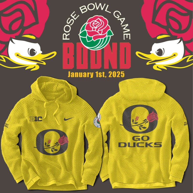 Oregon Ducks Rose Bowl Game 2024 Hooded V1