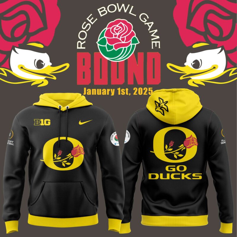 Oregon Ducks Rose Bowl Game 2024 Hoodie V3