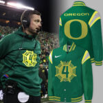 Oregon Ducks Football #4Spence Bomber Jacket 2023