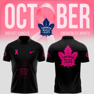 Toronto Maple Leafs 2024 NHL Breast Cancer Awareness Month Polo