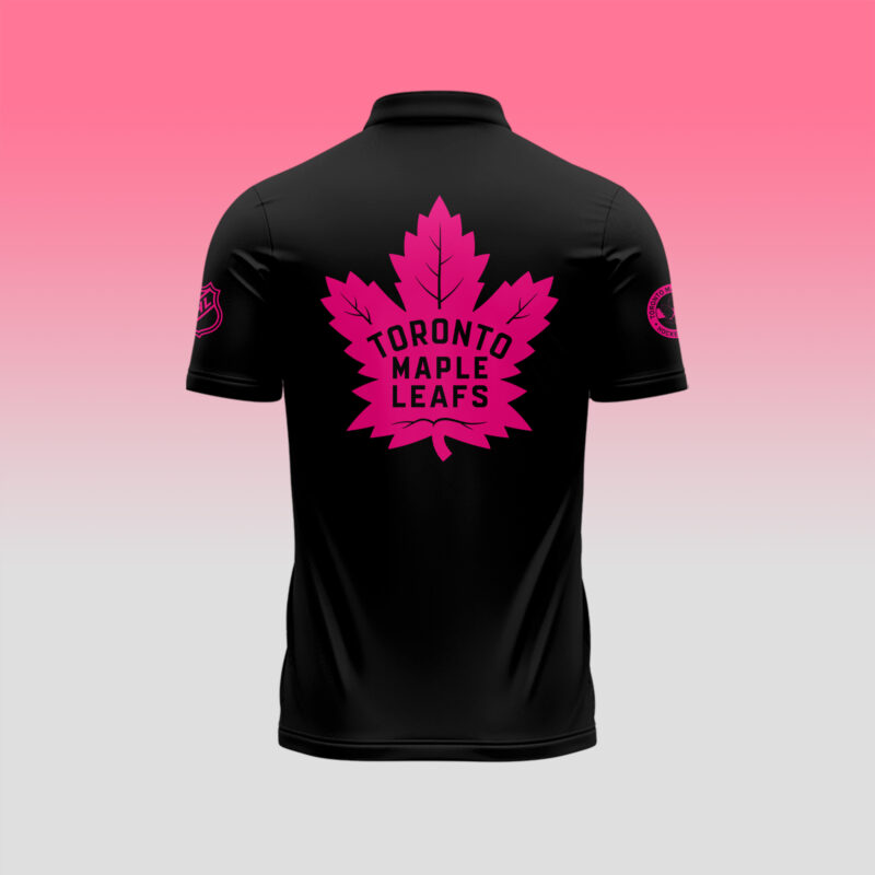Toronto Maple Leafs 2024 NHL Breast Cancer Awareness Month Polo - Image 3