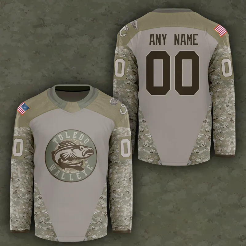Toledo Walleye x Military Appreciation Night 2024 Custom Jersey - Image 2