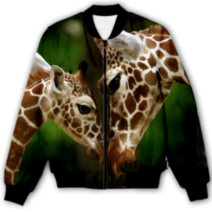 3D Printed Giraffe Casual Jacket