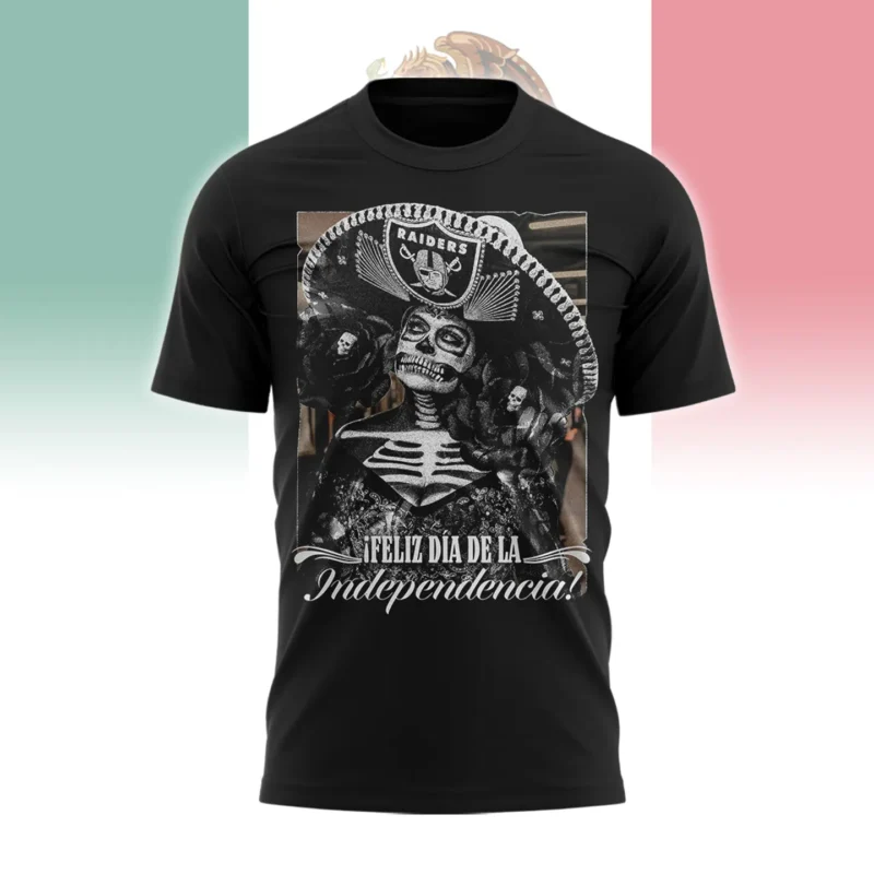 2024 Las Vegas Raiders Mexico?s Independence Day Shirt - Image 4