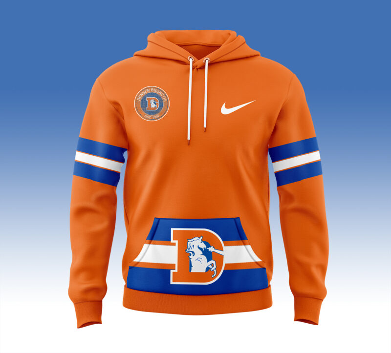 Denver Broncos Throwback Hoodie - Image 2