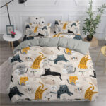 3D Cute Cat Kids Bedding Set