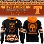 Tennessee Football NCAA 2024 Native American Heritage Month Premium Limited Pullover Hoodie