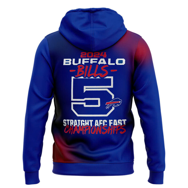 Buffalo Bills Nike 2024 AFC East Division Champions Premium Limited Pullover Hoodie V2 - Image 3
