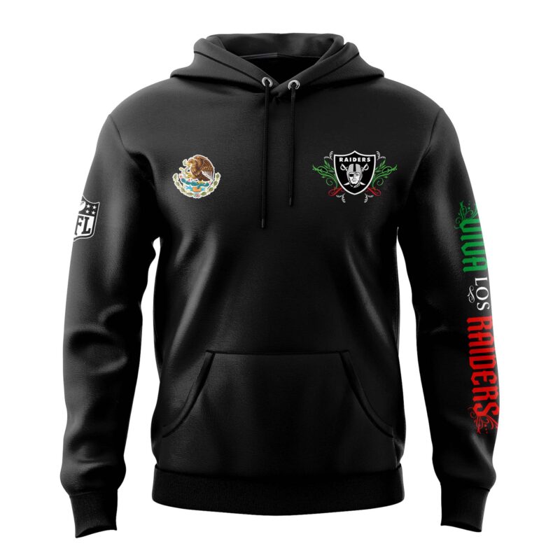 2024 Las Vegas Raiders Mexico?s Independence Day Hoodie - Image 2