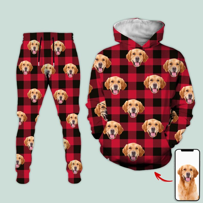 Custom Photo Dog Cat For Christmas Gift Sweatpants