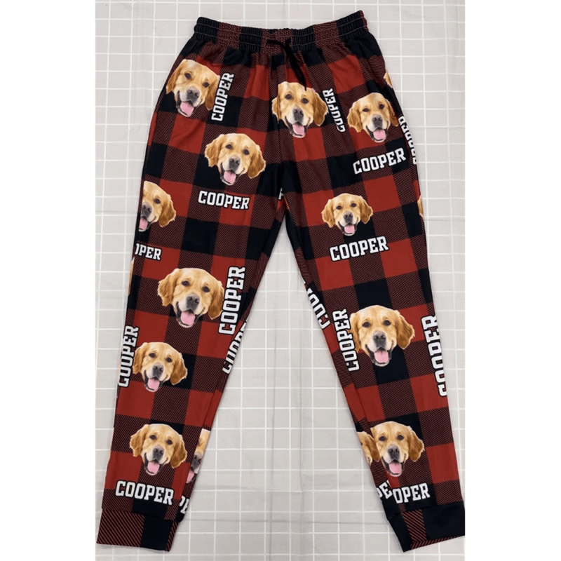 Custom Photo Dog Cat Name Sweatpants