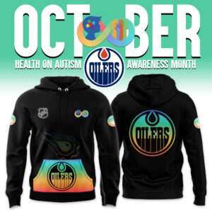 Men’s Edmonton Oilers 2024 NHL Health on Autism Awareness Month Hoodie