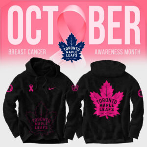 Unisex Nike Toronto Maple Leafs 2024 NHL Breast Cancer Awareness Month Waffle Hoodie