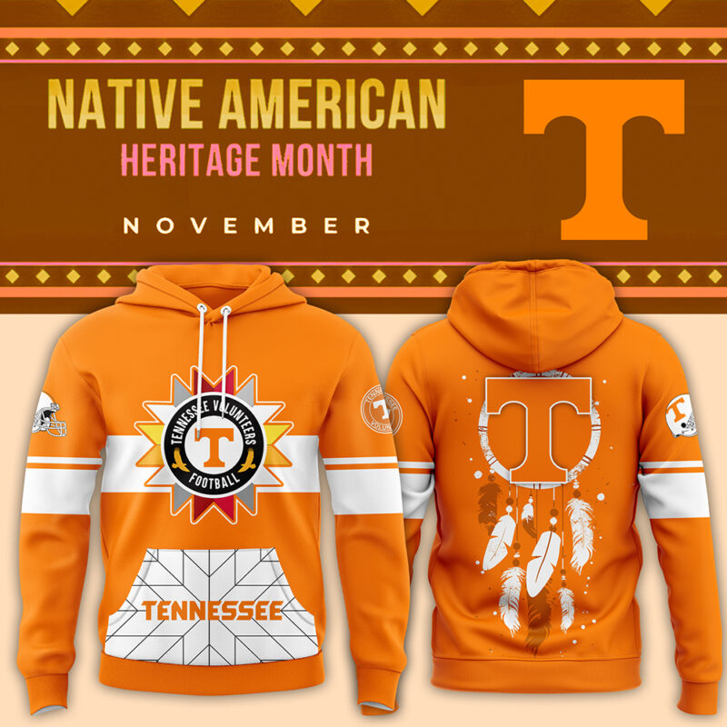 Tennessee Volunteers Football 2024 Native American Heritage Month Premium Limited Pullover Hoodie