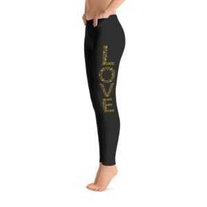 Dog Love Leggings, Yoga Dog's Womens Legging, Women's Dog Lover Pants, Ladies Dogs Lover Legging's Pattern, Funny Trendy Gift
