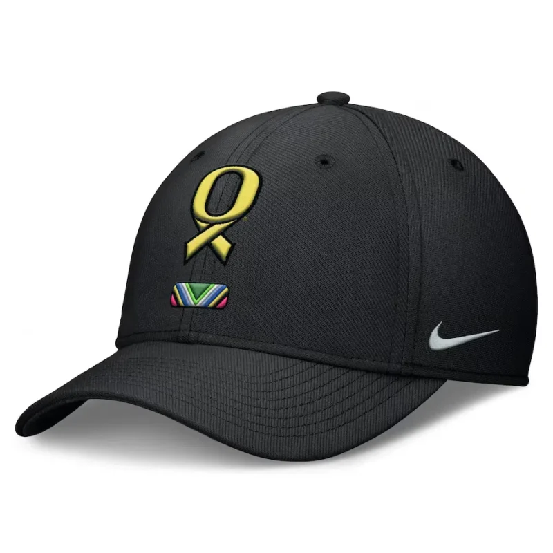 Black Oregon Ducks Club Pullover Hoodie - Image 4