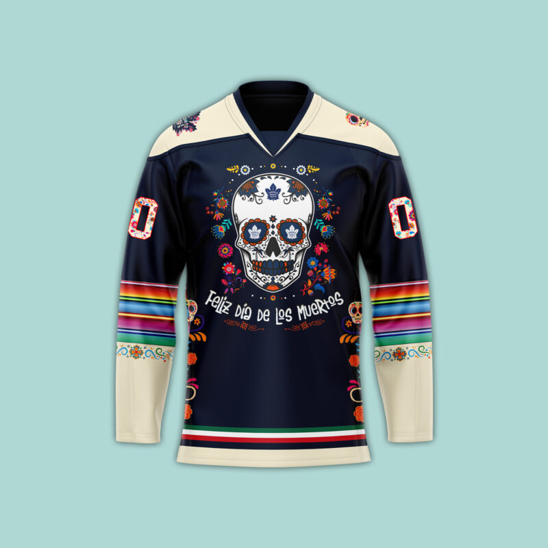 Unisex Nike Pro Toronto Maple Leafs 2024 NHL Dia De Los Muertos Premium Limited Personalized Jersey - Image 2