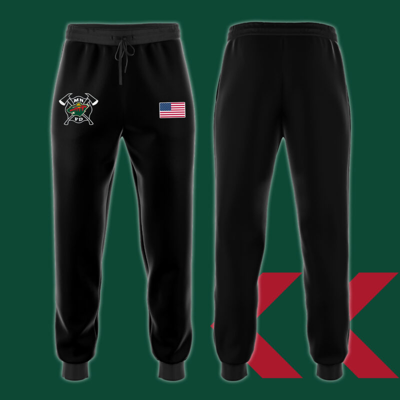 Minnesota Wild x 2024 Firefighter Appreciation Night Premium Limited Pullover Zip Hoodie - Image 2