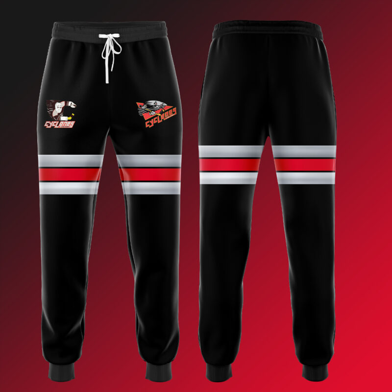 Cincinnati Cyclones x Throwback Night 2024 Limited Edition Personalized Lace up Hoodie - Image 2
